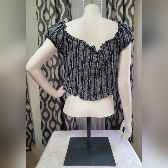 NOBO Juniors XXL (19) Spring Striped Top & Maxi Skirt Navy White - Picture 5 of 14